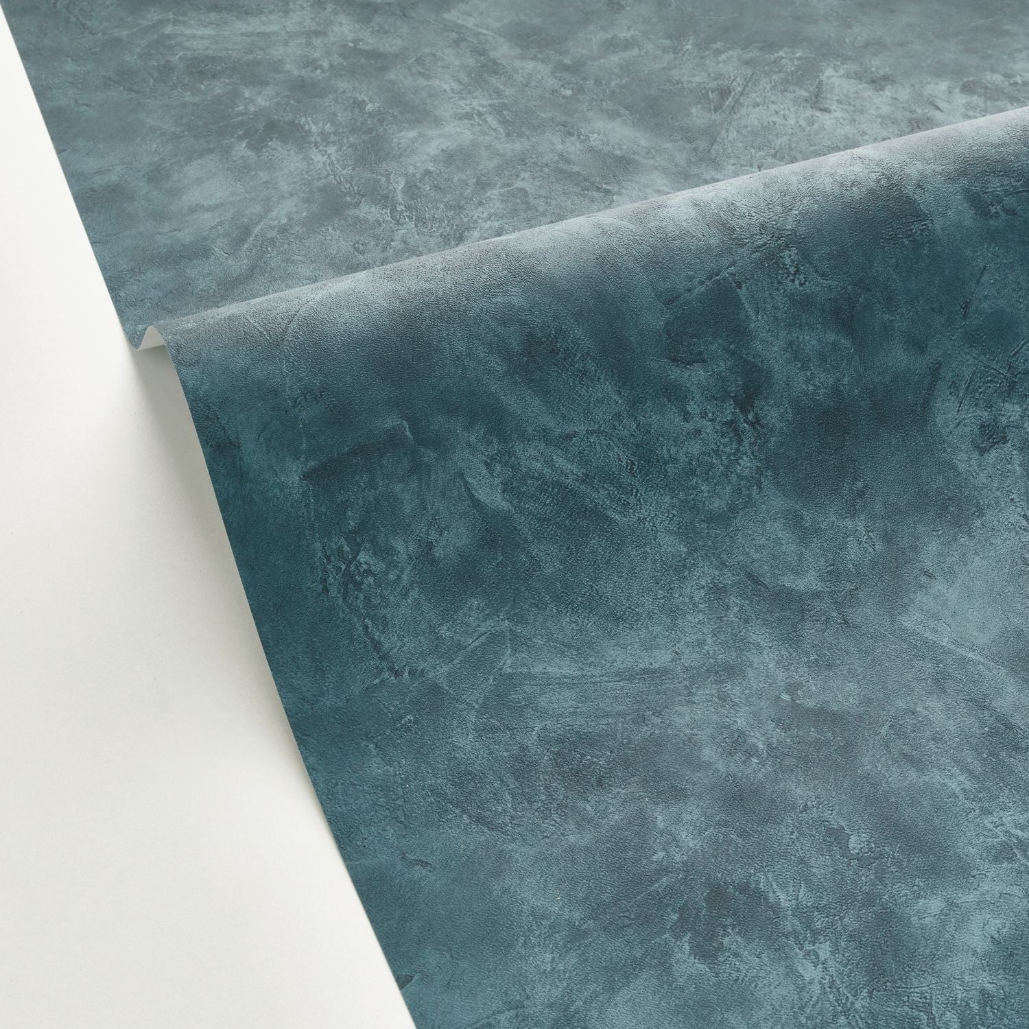 Patine Uni Wallpaper - Bleu Mineral - Caselio - 100226941