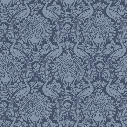 Peacock Damask Wallpaper - Dusky Seaspray - Laura Ashley - 114910 - Premier Wallcovering