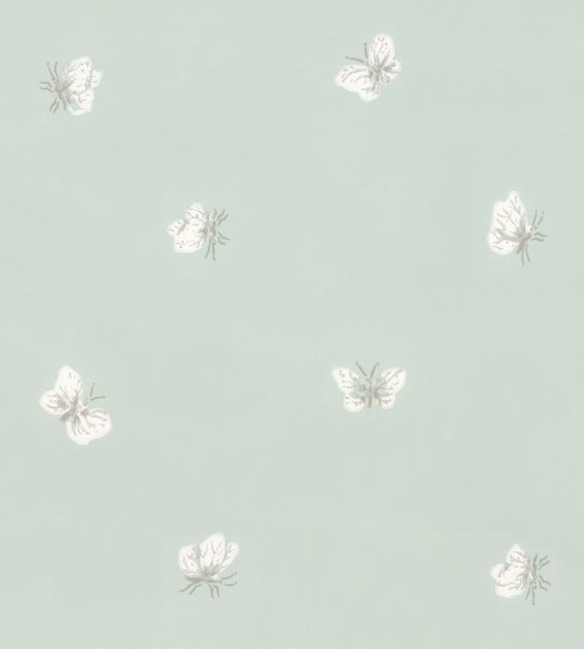 Peaseblossom Wallpaper - Chalk on Duck Egg - 103/10032 - Cole & Son - Premier Wallcovering
