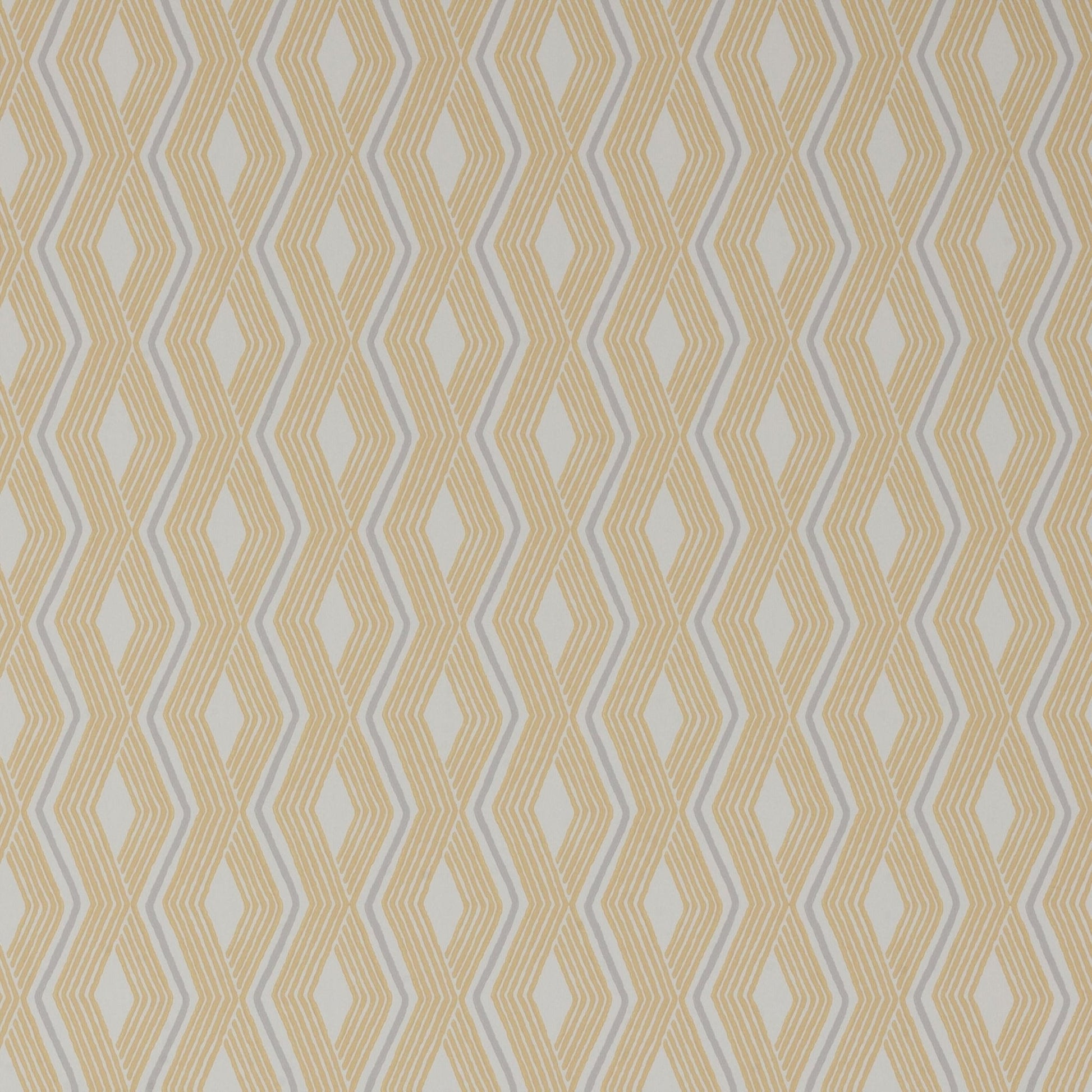 Pemba Wallpaper - Yellow/Grey - J177W - 01 - Jane Churchill