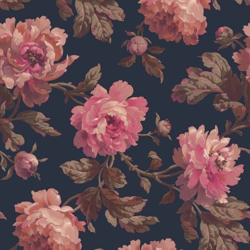 Peoneden Wallpaper - Midnight - House of Hackney - 1-WA-PEO-DI-MID-XXX