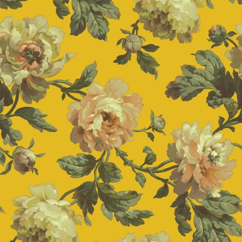 Peoneden Wallpaper - Ochre - House of Hackney - 1-WA-PEO-DI-OCH-XXX