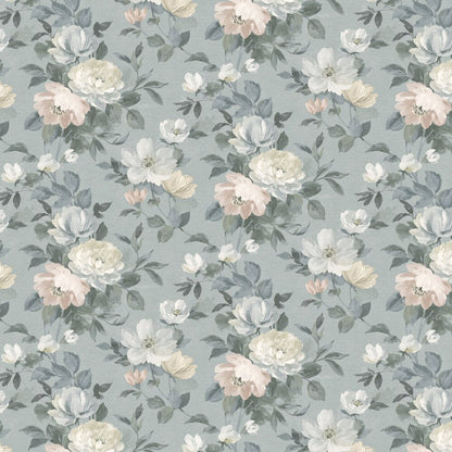 Peony Wallpaper - Blue - Boråstapeter - 7224 - Premier Wallcovering