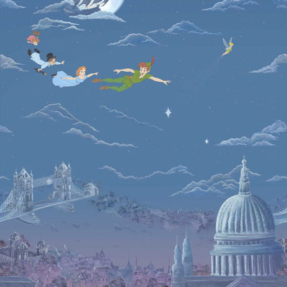 Peter Pan Wallpaper - Evening Blue - DDIW217293 - Sanderson