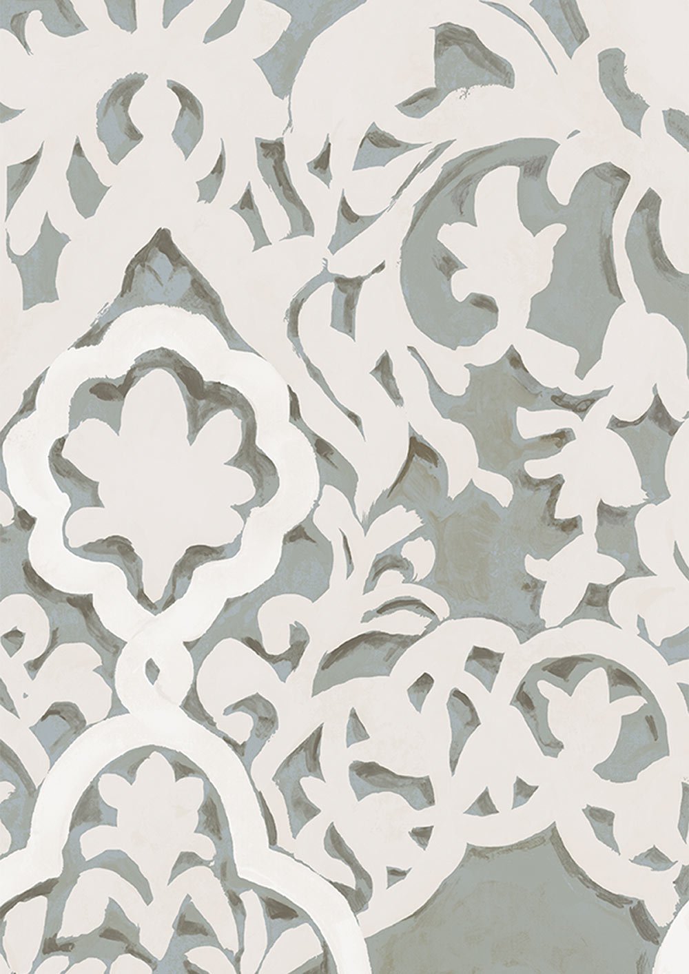 Petra Wallpaper - Moonstone - Lewis & Wood - Premier Wallcovering