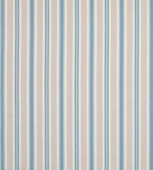 pf50507.4.0 - Purbeck Stripe Fabric - Red Blue - Baker Lifestyle