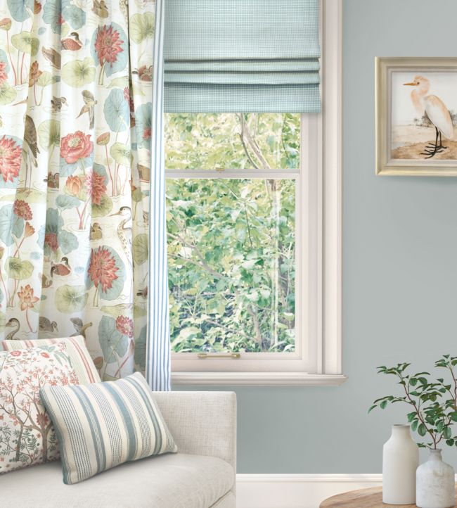 pf50508.2.0 - Purbeck Check Fabric - Aqua - Baker Lifestyle