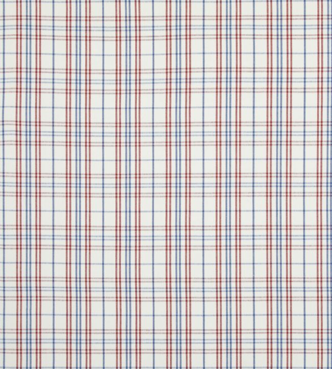 pf50508.4.0 - Purbeck Check Fabric - Red Blue - Baker Lifestyle