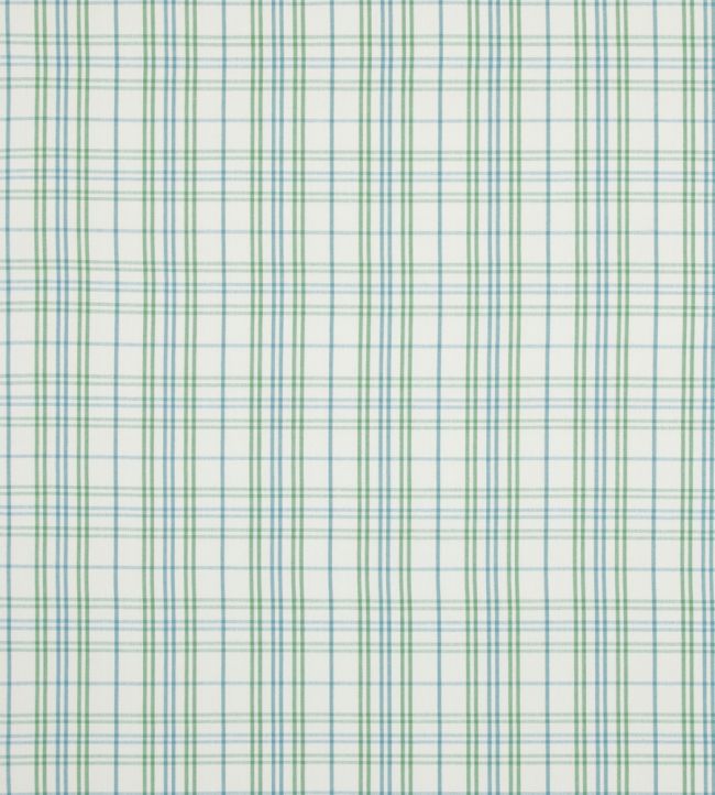 pf50508.5.0 - Purbeck Check Fabric - Green Aqua - Baker Lifestyle