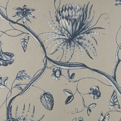 Phaedra Wallpaper - Prussian Blue - Zoffany - ZPHA312622 - Morris Wallpaper