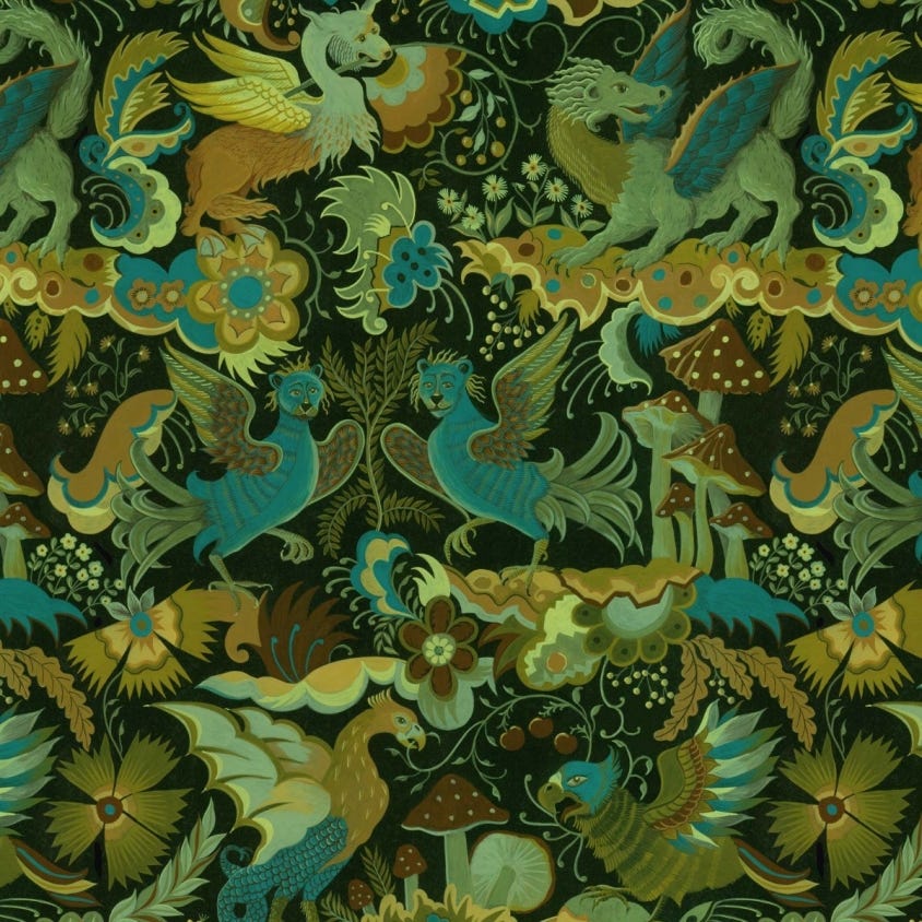 Phantasia Wallpaper - Emerald-Green - House of Hackney - 1-WA-PHA-DI-EME-XXX