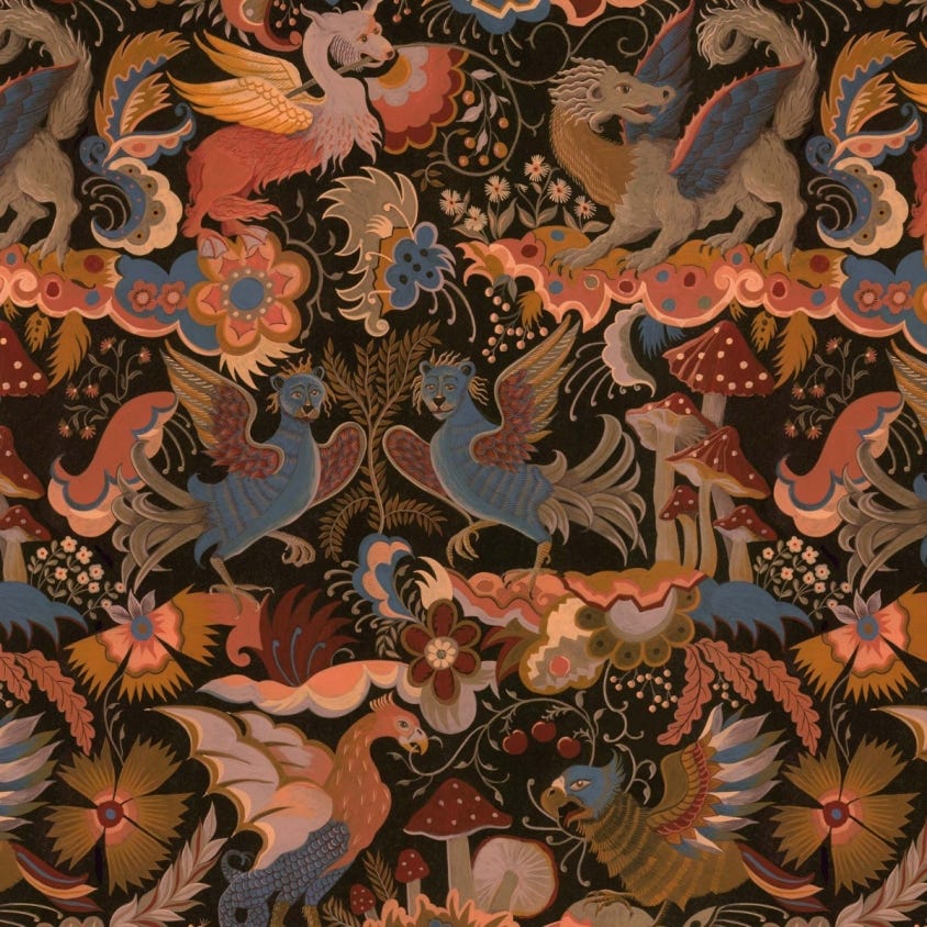 Phantasia Wallpaper - Orange - House of Hackney - 1-WA-PHA-DI-SEL-XXX