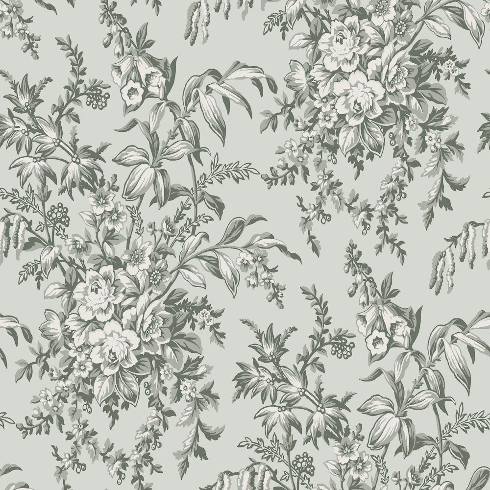 Picardie Wallpaper - Sage - Laura Ashley - 114899 - Premier Wallcovering