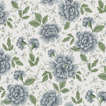 Pickworth Posy Wallpaper - Pale Seaspray Blue - Laura Ashley - 122747 - Premier Wallcovering