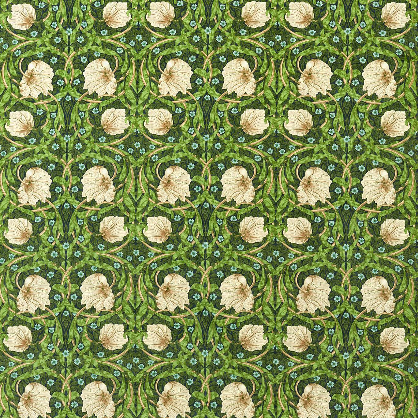 Pimpernel Velvet Fabric - Midnight Fields - Morris & Co - 227215 - Premier Wallcovering