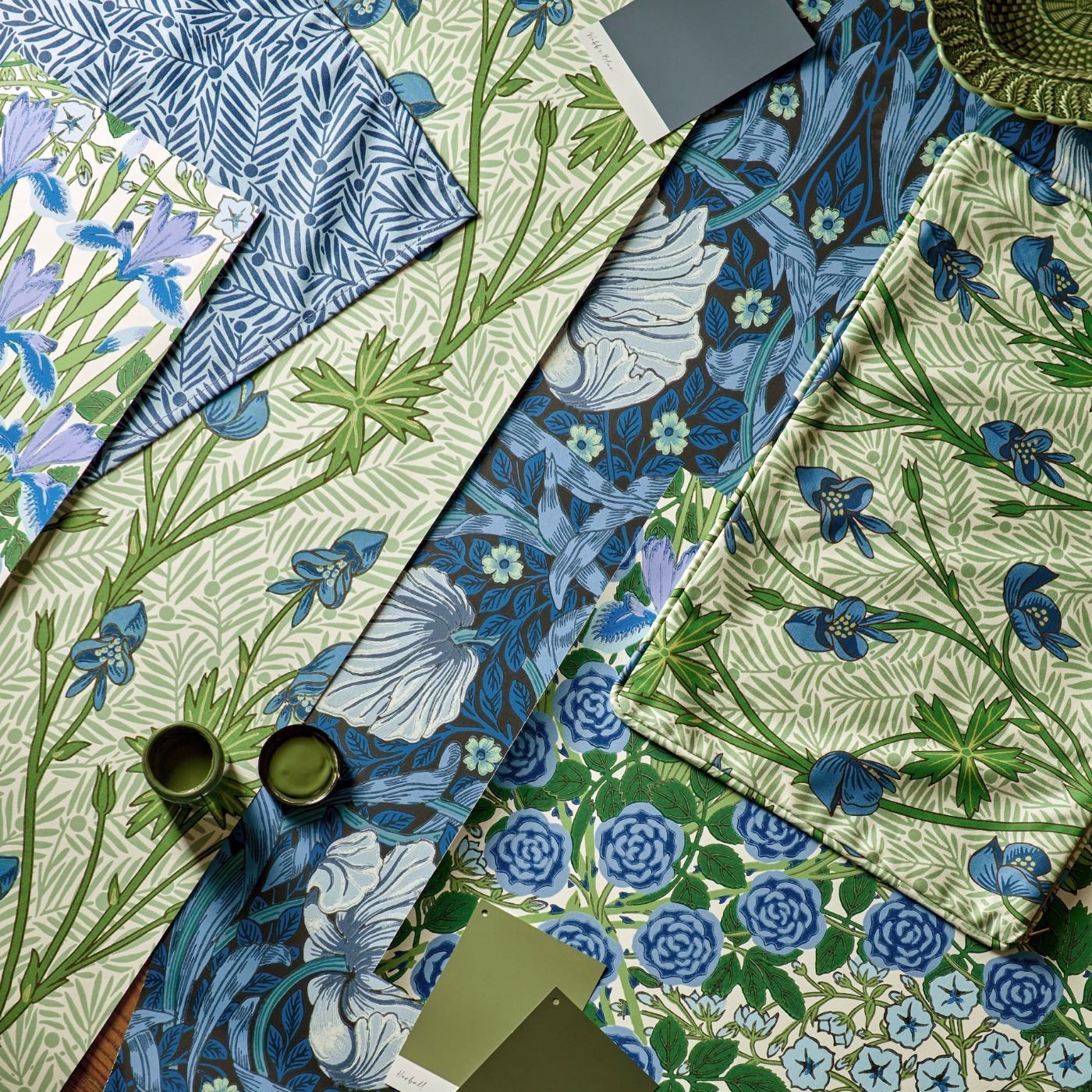 Pimpernel Wallpaper - Midnight/Opal - 217331 - Morris & Co - Premier Wallcovering
