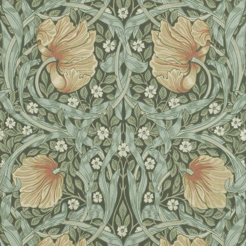 Pimpernel Wallpaper - Bayleaf/Manilla - 210388 - Morris & Co - Premier Wallcovering