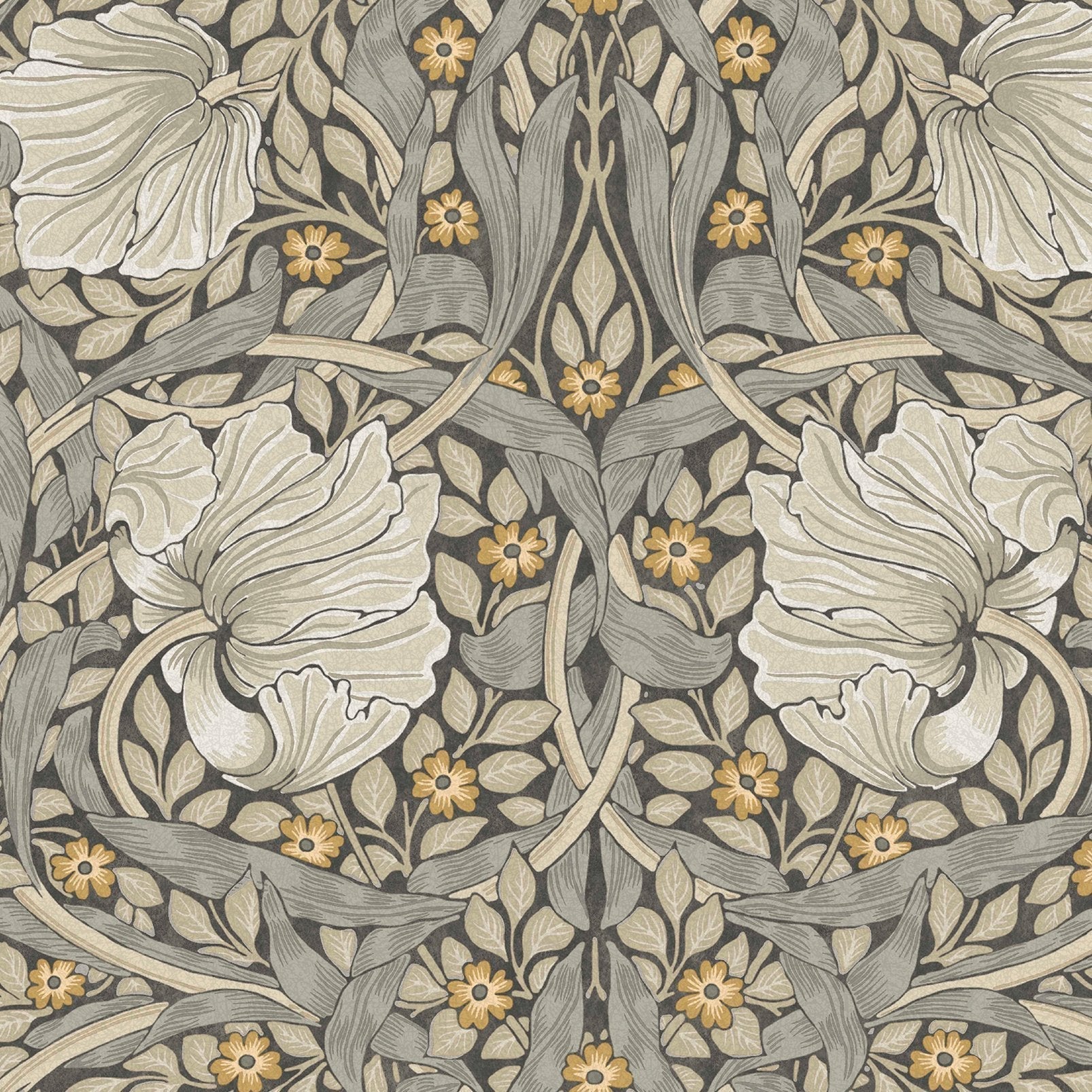 Pimpernel Wallpaper - Grey - 124240 - William Morris AH - Premier Wallcovering