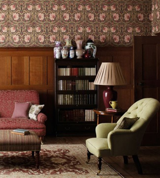 Pimpernel Wallpaper - Fig/Sisal - 210390 - Morris & Co