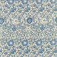 Pink & Rose Fabric - Vellum/Indigo - Morris & Co - 222531 - Premier Wallcovering