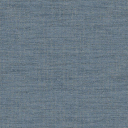 Plain Tissage Wallpaper - Bleu Denim - Casadeco - 85846336 - Premier Wallcovering