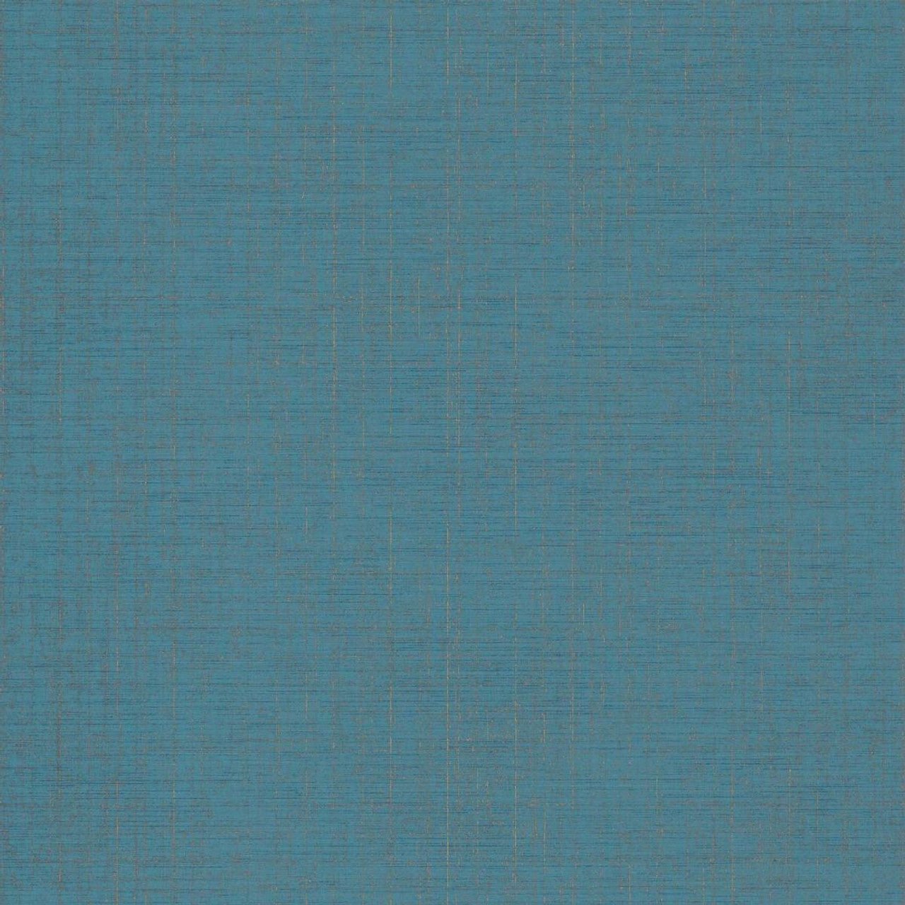 Plain Tissage Wallpaper - Bleu Petrole - Casadeco - 85846456 - Premier Wallcovering