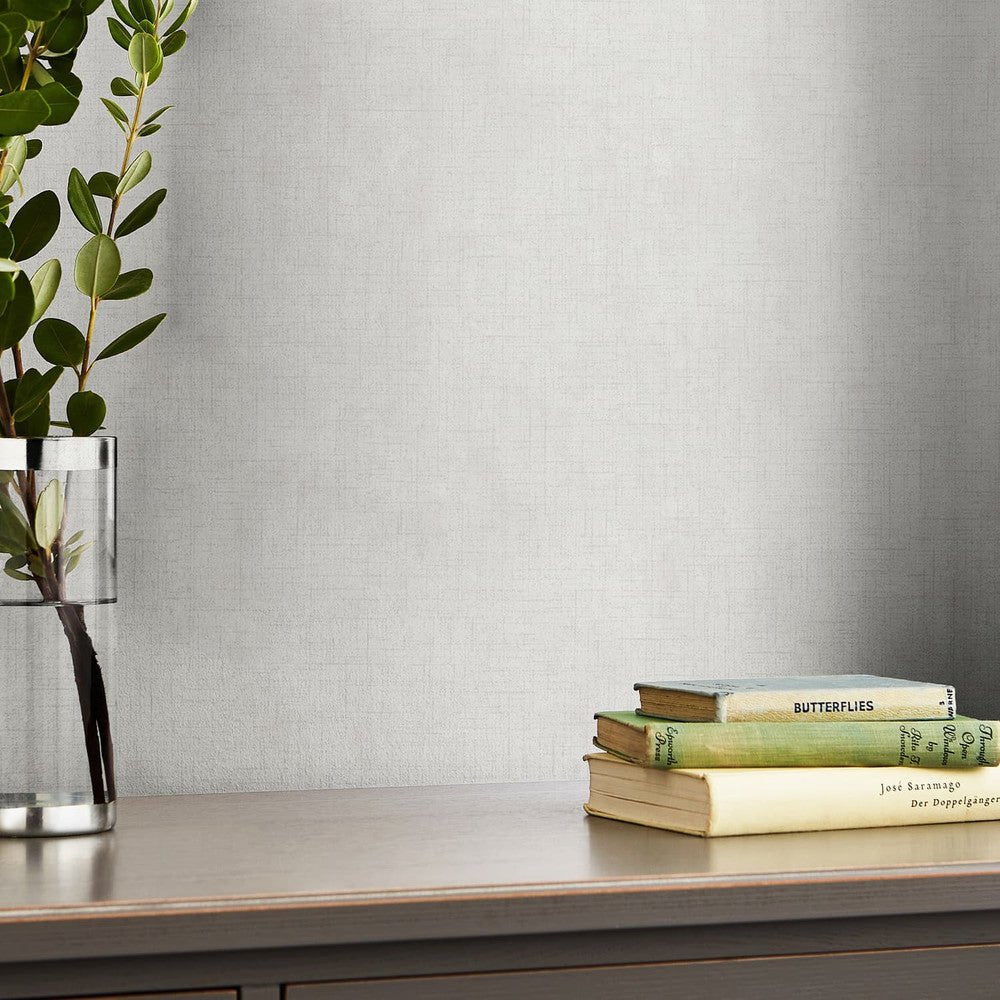 Plain Wallpaper - Pale Silver - Laura Ashley - 121096 - Premier Wallcovering