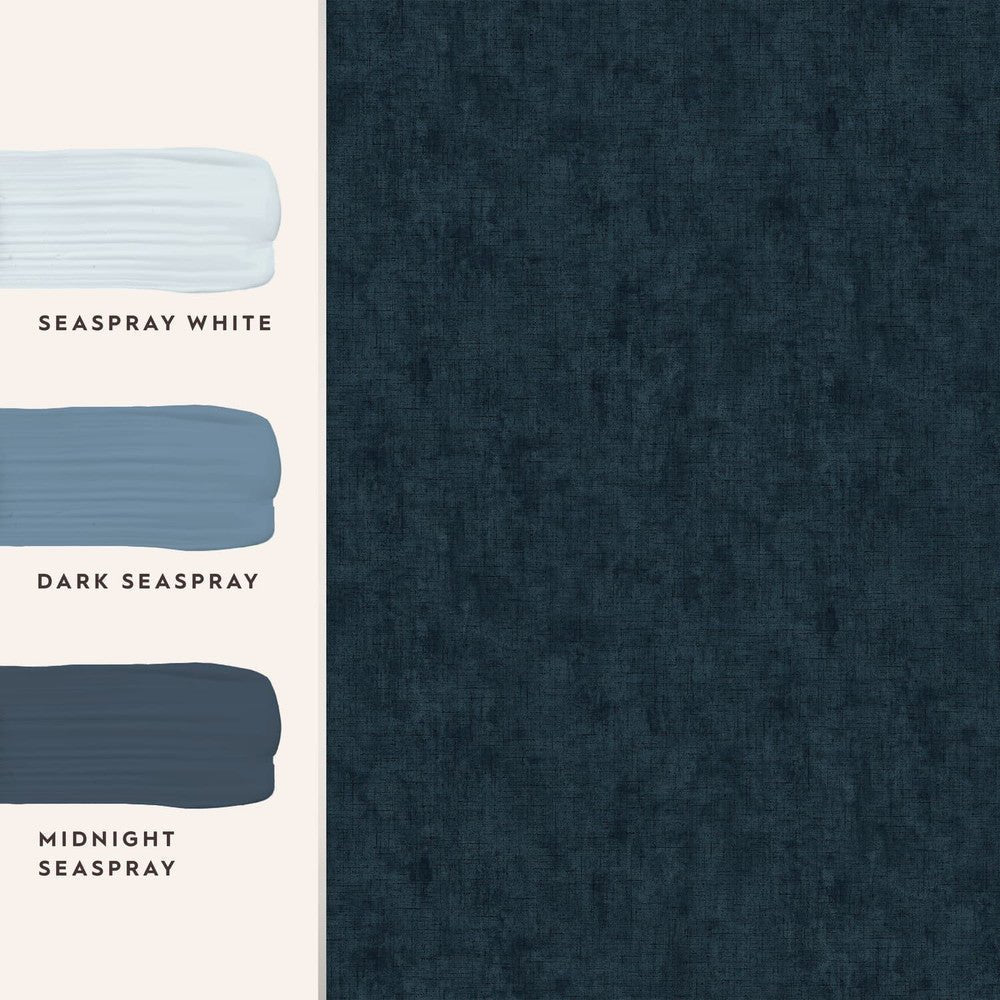 Plain Wallpaper - Midnight Seaspray - Laura Ashley - 121097 - Premier Wallcovering
