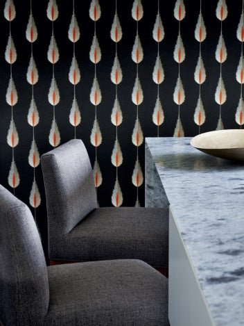 Plato Wallpaper - Slate - J156W - 07 - Jane Churchill
