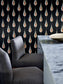 Plato Wallpaper - Slate - J156W - 07 - Jane Churchill