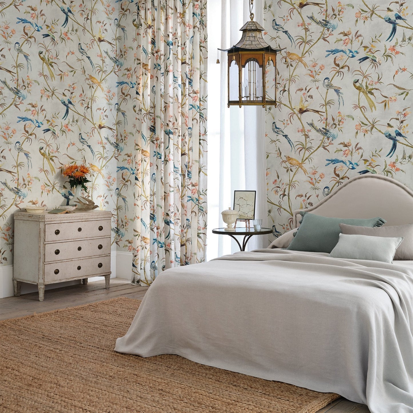 Pluma Wallpaper - Olivine - Romo - Pluma - W444/02 - Premier Wallcovering