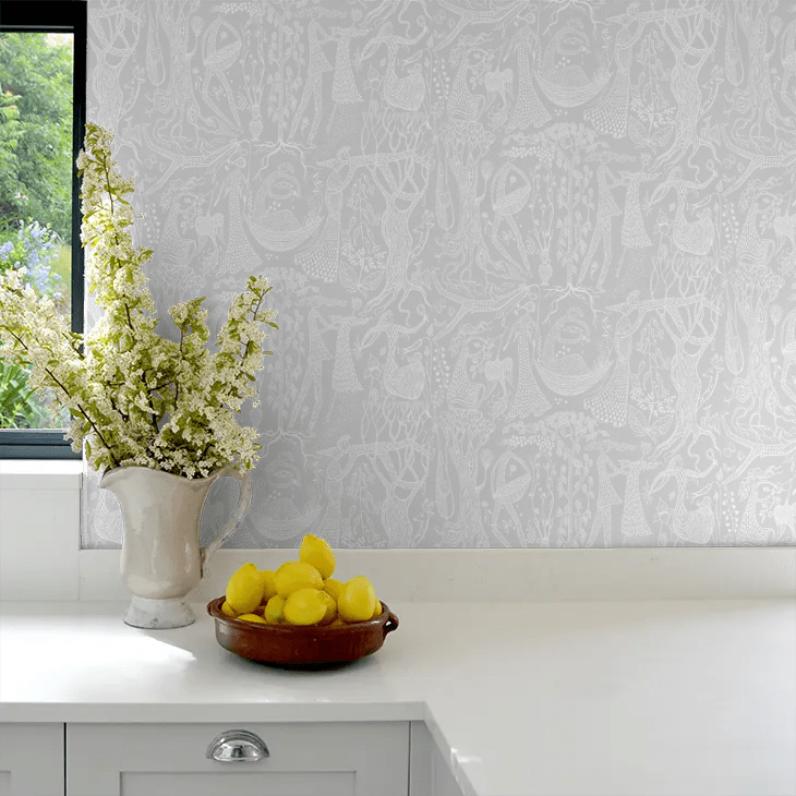 Poeme d´amour Wallpaper - Grey - Boråstapeter - 1762 - Premier Wallcovering