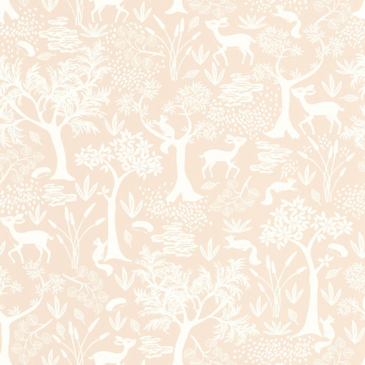 Poetic Forest Once Upon A Time Wallpaper - Rose Nude - Casadeco - 88264232 - Premier Wallcovering