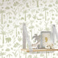 Poetic Jungle Once Upon A Time Wallpaper - Green/cream - Casadeco - 200767337 - Premier Wallcovering