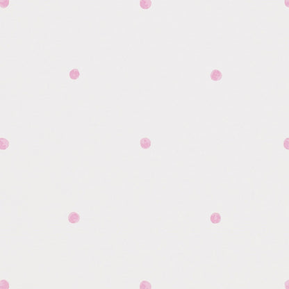 Polka Wallpaper - Pink/Cream - Sanderson - DLIT214049