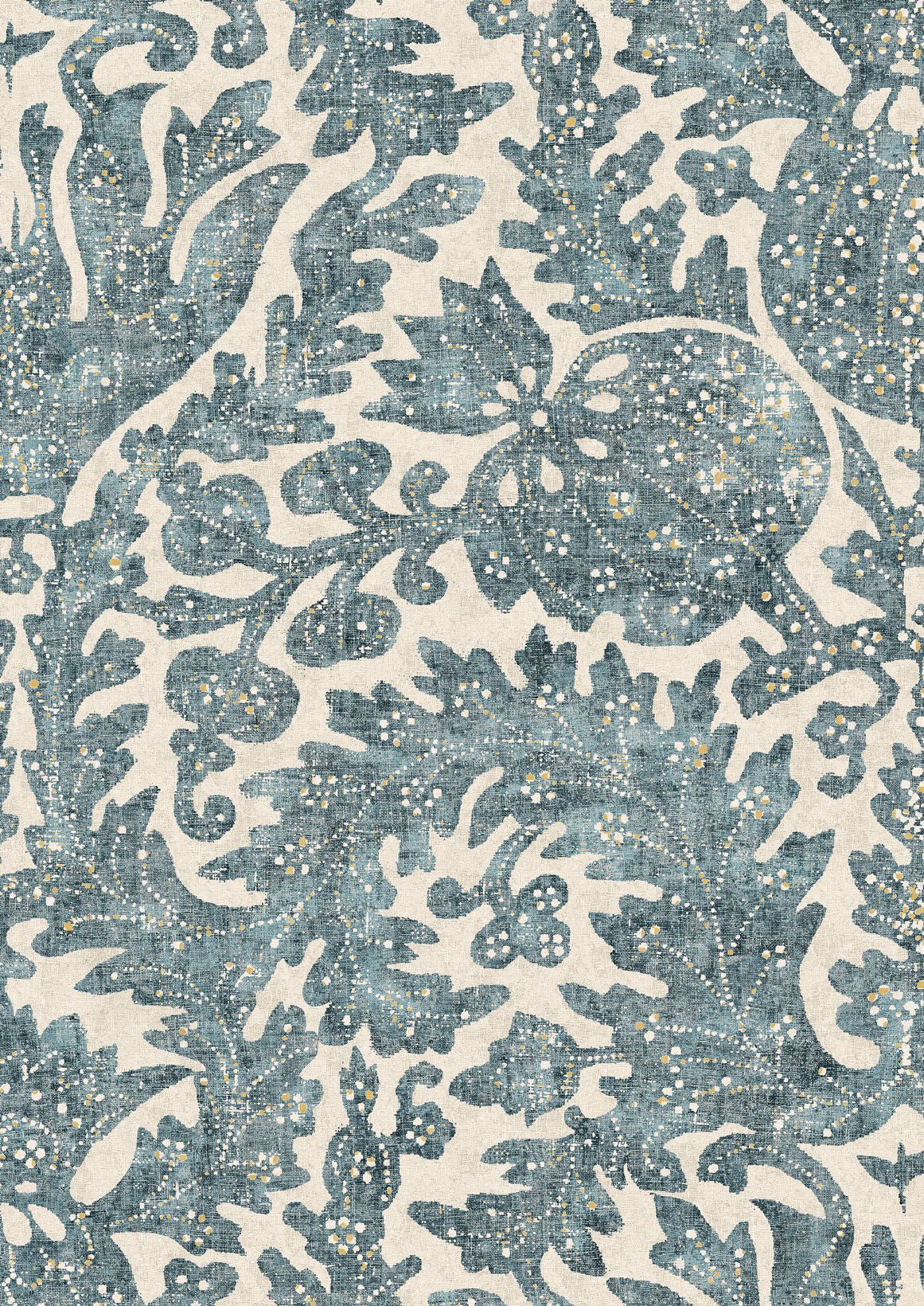 Pomegranate Wallpaper - Sea Holly - Lewis & Wood - Premier Wallcovering