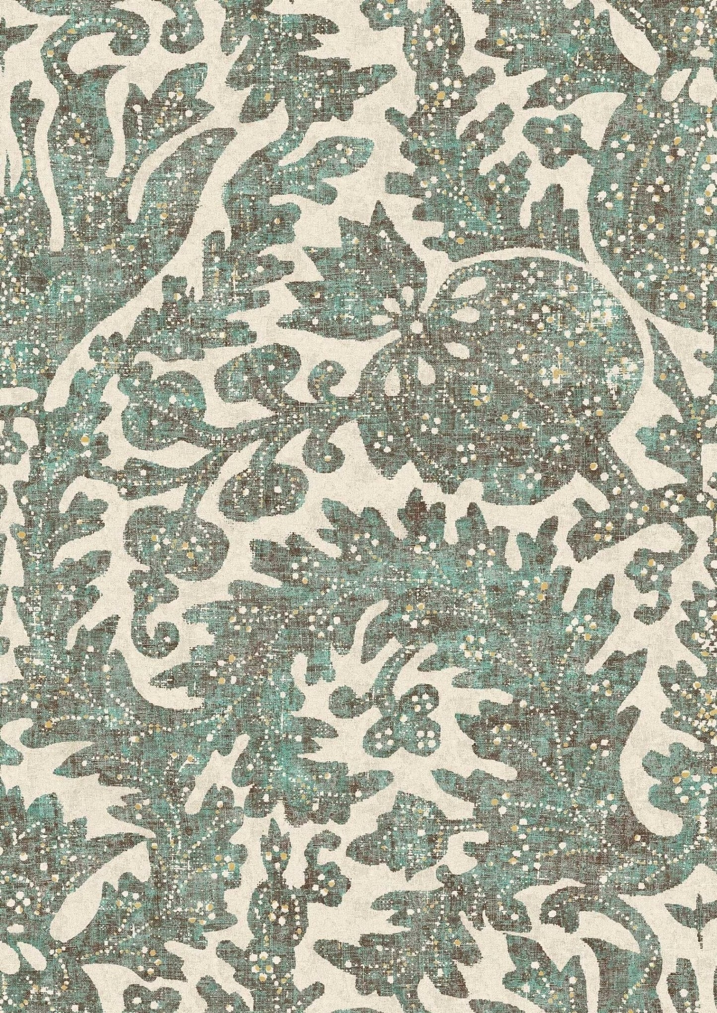 Pomegranate Wallpaper - Verdigris - Lewis & Wood - Premier Wallcovering