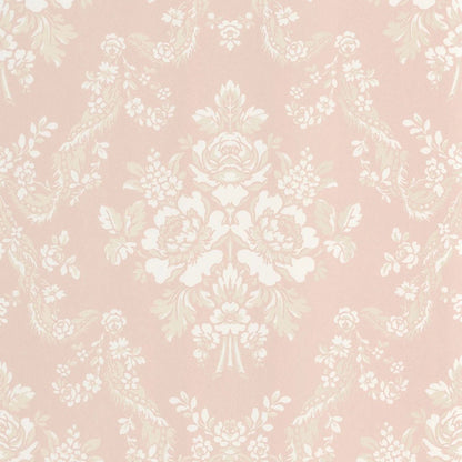 Pompadour Les Belles Toiles De Jouy Wallpaper - Rose Poudre - Casadeco - 201744224 - Premier Wallcovering
