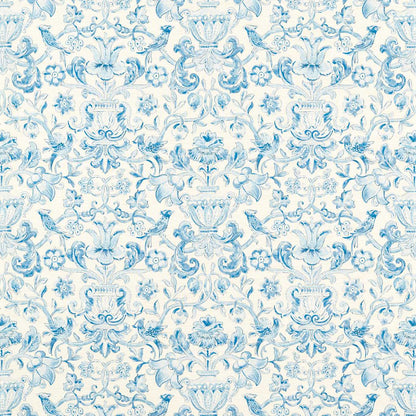 Pompadour Print Wallpaper - Indigo - ZCOT313015 - Zoffany