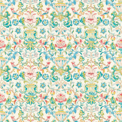 Pompadour Print Wallpaper - Multi - Zoffany - ZCOT313017 - Morris Wallpaper