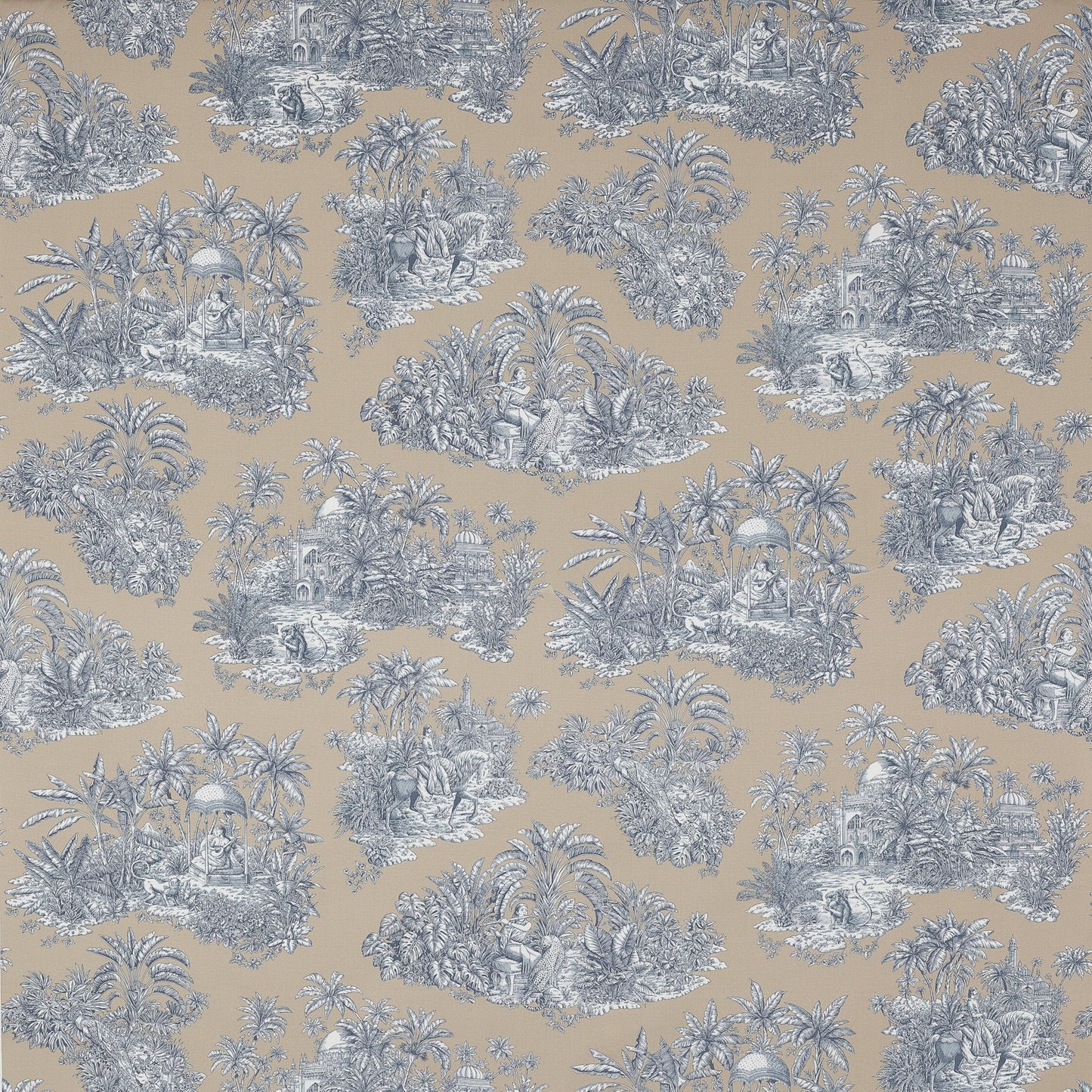 Pondichery Fabric - Taupe - Manuel Canovas - M4078-01 - Premier Wallcovering