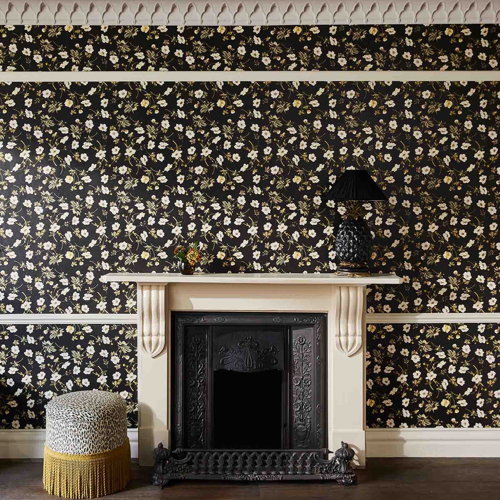 Poppium Wallpaper - Ebony - House of Hackney - 1-WA-POP-DI-BLK-XXX