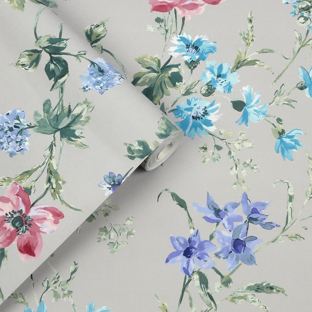 Poppy Meadow Wallpaper - Pale Violet - Laura Ashley - 127406 - Premier Wallcovering