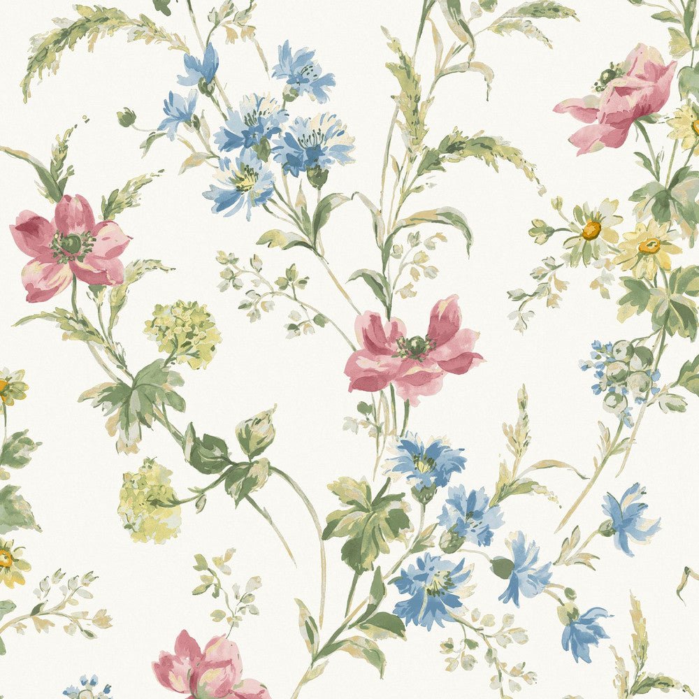 Poppy Meadow Wallpaper - Multi - Laura Ashley - 127407 - Premier Wallcovering