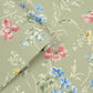 Poppy Meadow Wallpaper - Sage Green - Laura Ashley - 127405 - Premier Wallcovering