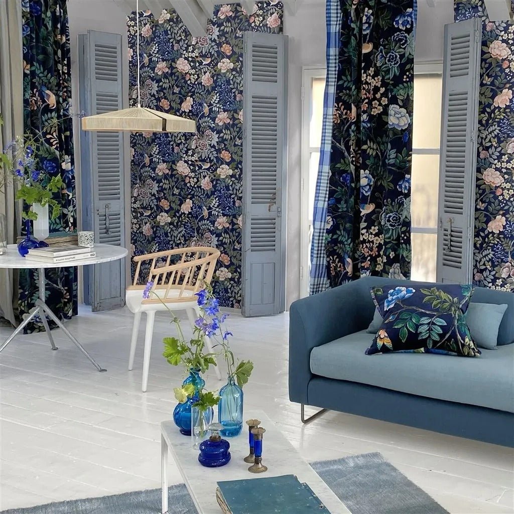 Porcelaine de Chine Wallpaper - Midnight - PDG1146/04 - Designers Guild