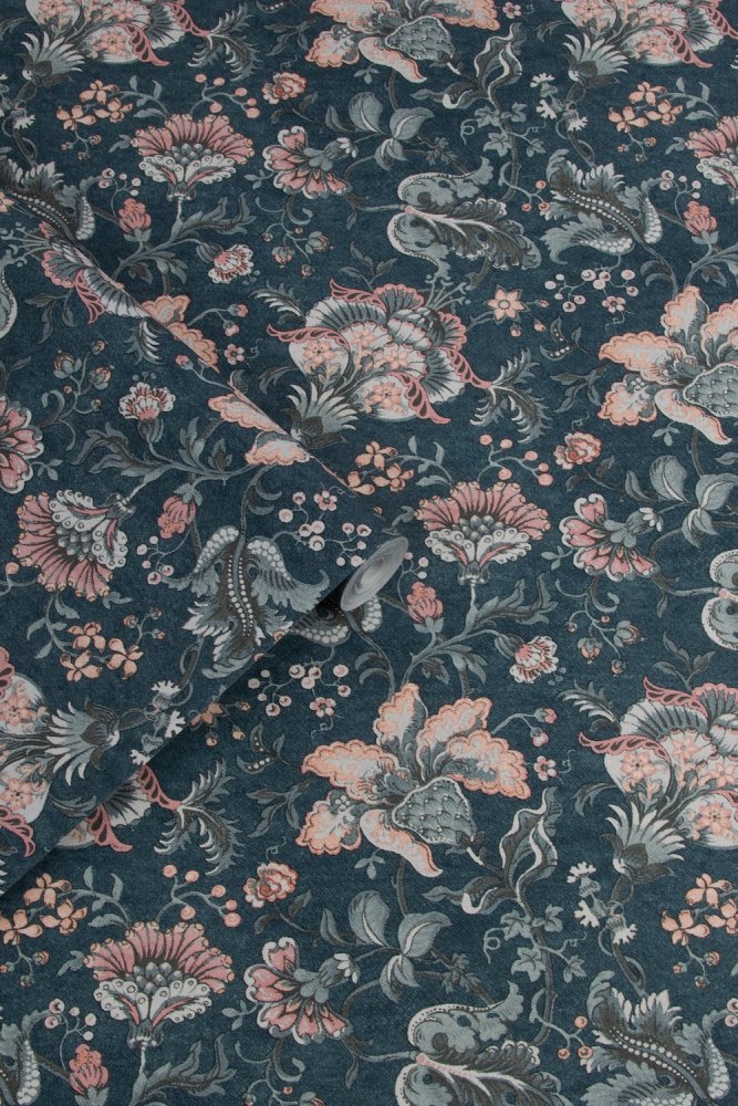 Portia Wallpaper - Dark Seaspray - Laura Ashley - 114908 - Premier Wallcovering