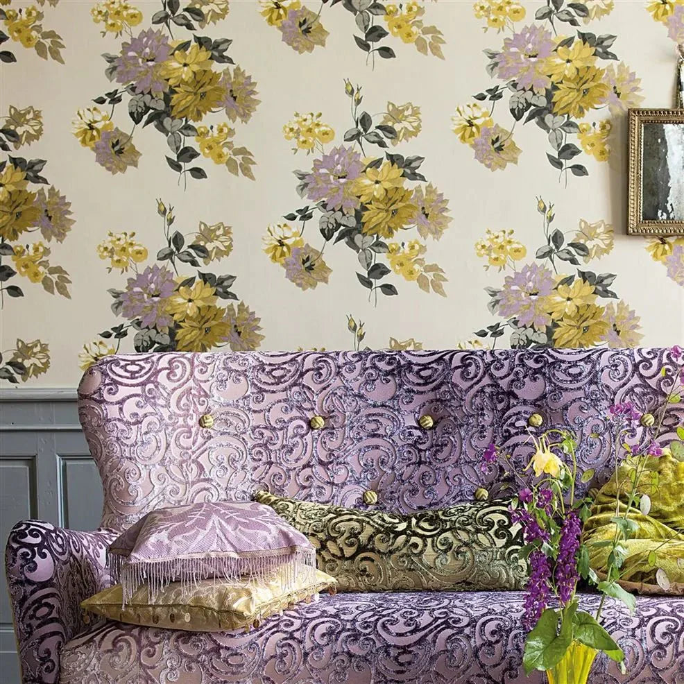Portier Wallpaper - Ecru - P521/02 - Designers Guild