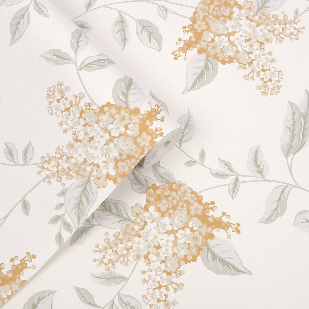 Portland Wallpaper - Apricot - Laura Ashley - 127394 - Premier Wallcovering