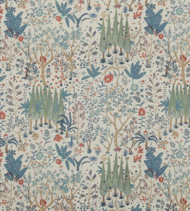 pp50500.1.0 - Bridport Fabric - Blue Red - Baker Lifestyle